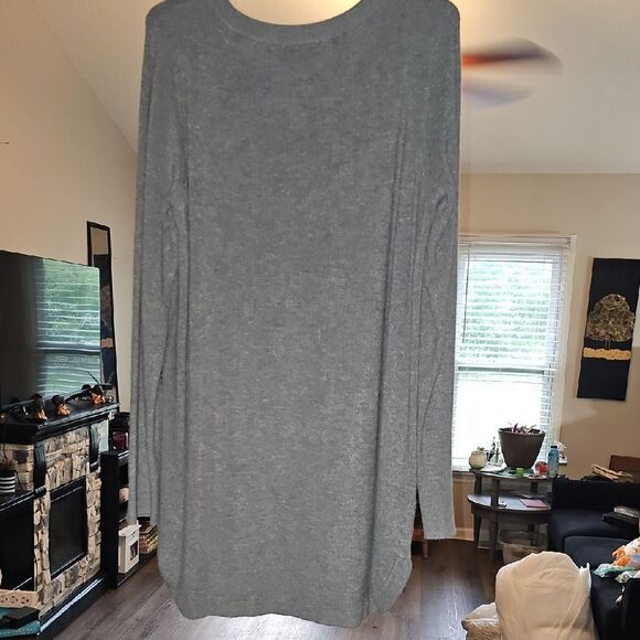 Revolution Gray Tunic Sweatshirt Relaxed Fit - Picture 4 of 4
